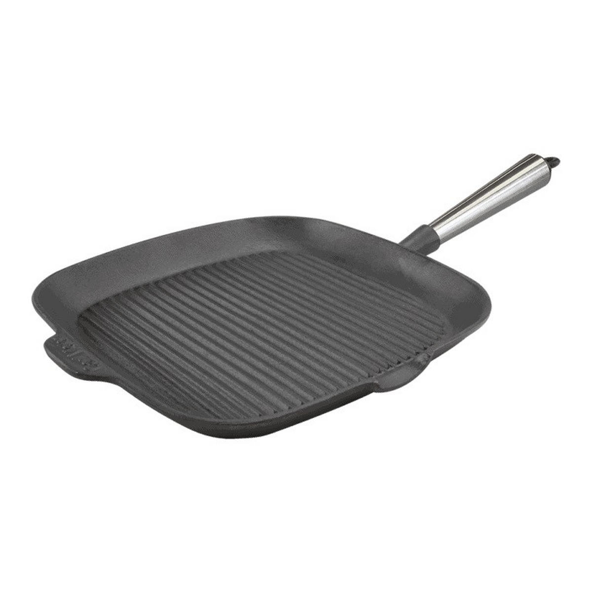 GRILLPANNA 28/28 cm  - silver/svart, Design, metall (28/28cm)