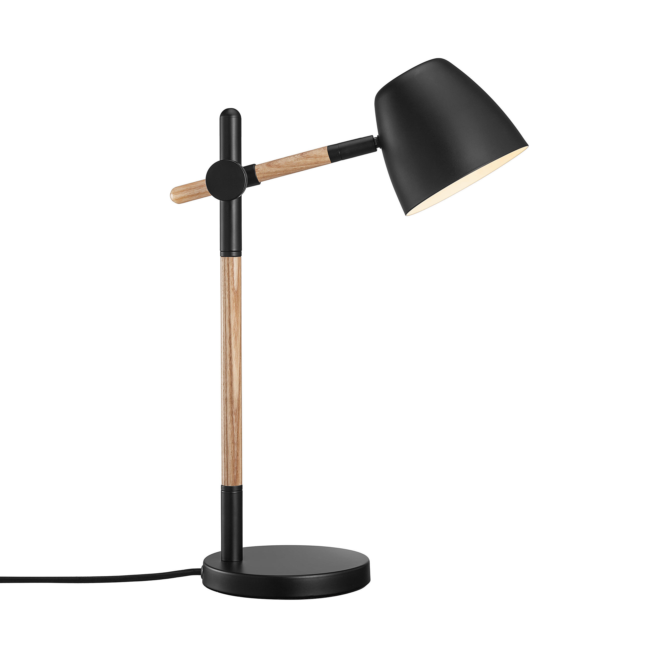 TISCHLEUCHTE 33/15/42,7 cm   - Schwarz, Design, Holz/Metall (33/15/42,7cm) - Nordlux