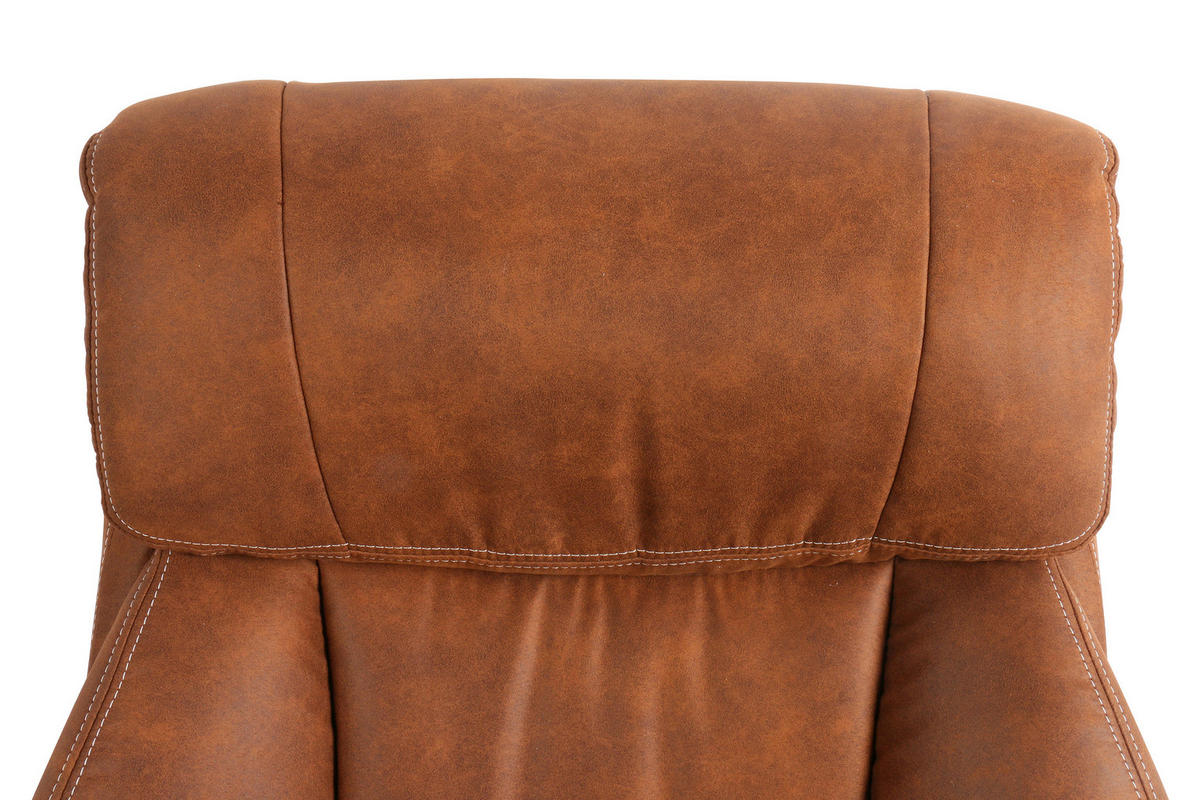 CHEFSESSEL Velours Braun, Schwarz  - Schwarz/Braun, MODERN, Kunststoff/Textil (84/120-128/85cm) - MID.YOU