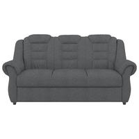 3-SITZER-SOFA Chenille Dunkelgrau  - Dunkelgrau/Schwarz, KONVENTIONELL, Kunststoff/Textil (196/102/1101cm) - Livetastic