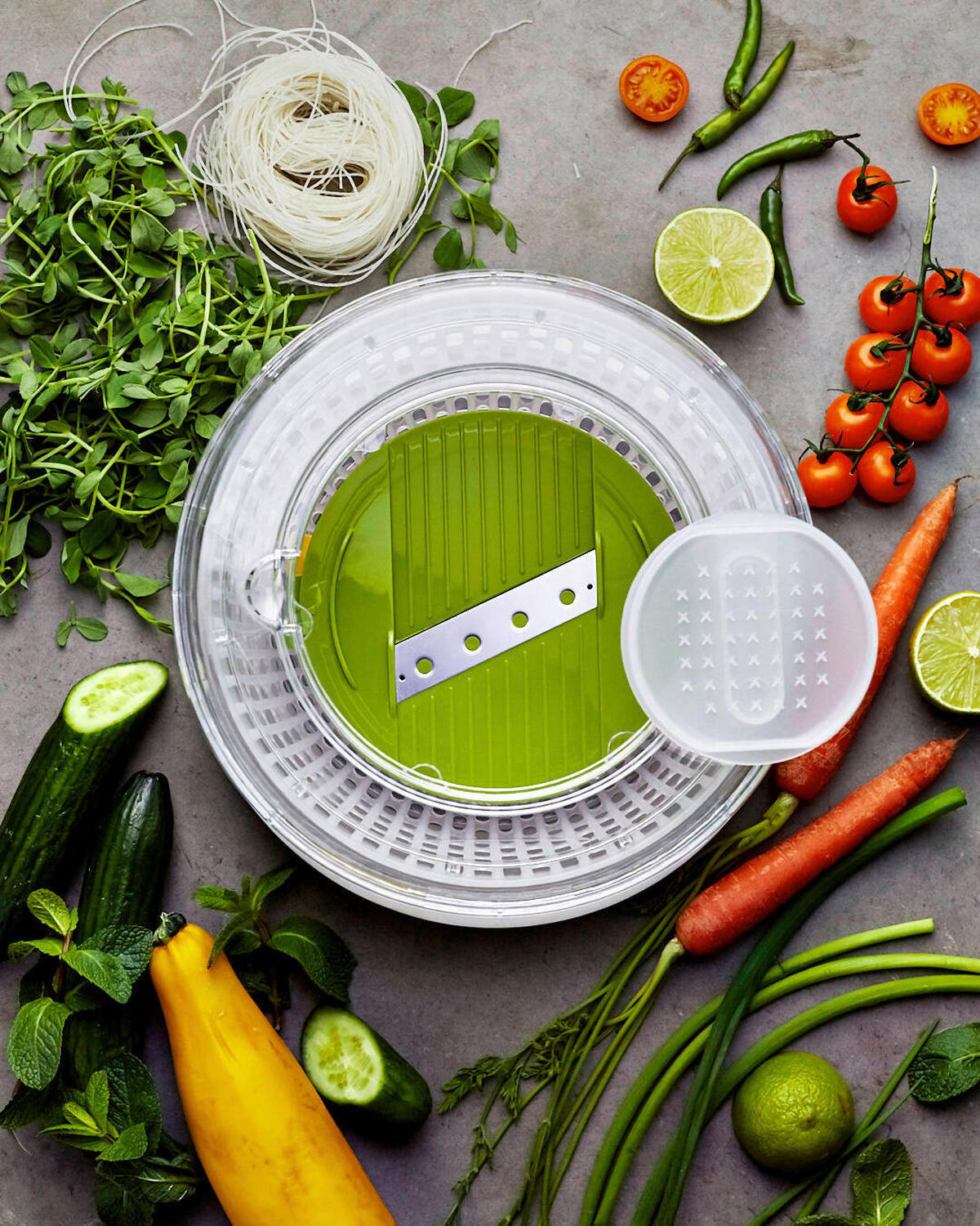 SALATSCHLEUDERSET  - Multicolor, Basics, Kunststoff/Metall (24/24/15,5cm) - Joseph Joseph