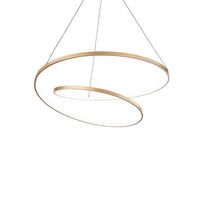 LED-HÄNGELEUCHTE Ottone 60/30/150 cm   - Messingfarben, Design, Kunststoff/Metall (60/30/150cm) - Ideal Lux