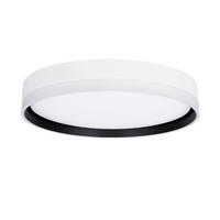 LED-DECKENLEUCHTE 40/40/7.5 cm   - Schwarz/Weiß, KONVENTIONELL, Kunststoff/Metall (40/40/7.5cm)