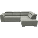 ECKSOFA in Struktur Greige  284/205 cm  - Greige/Schwarz, Design, Kunststoff/Textil (284/205cm) - Xora