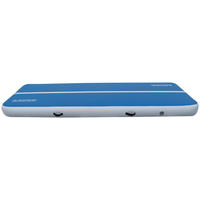 GYMNASTIKMATTE, aufblasbar 300/100/20 cm  - Blau/Weiß, Basics, Kunststoff (300/100/20cm)
