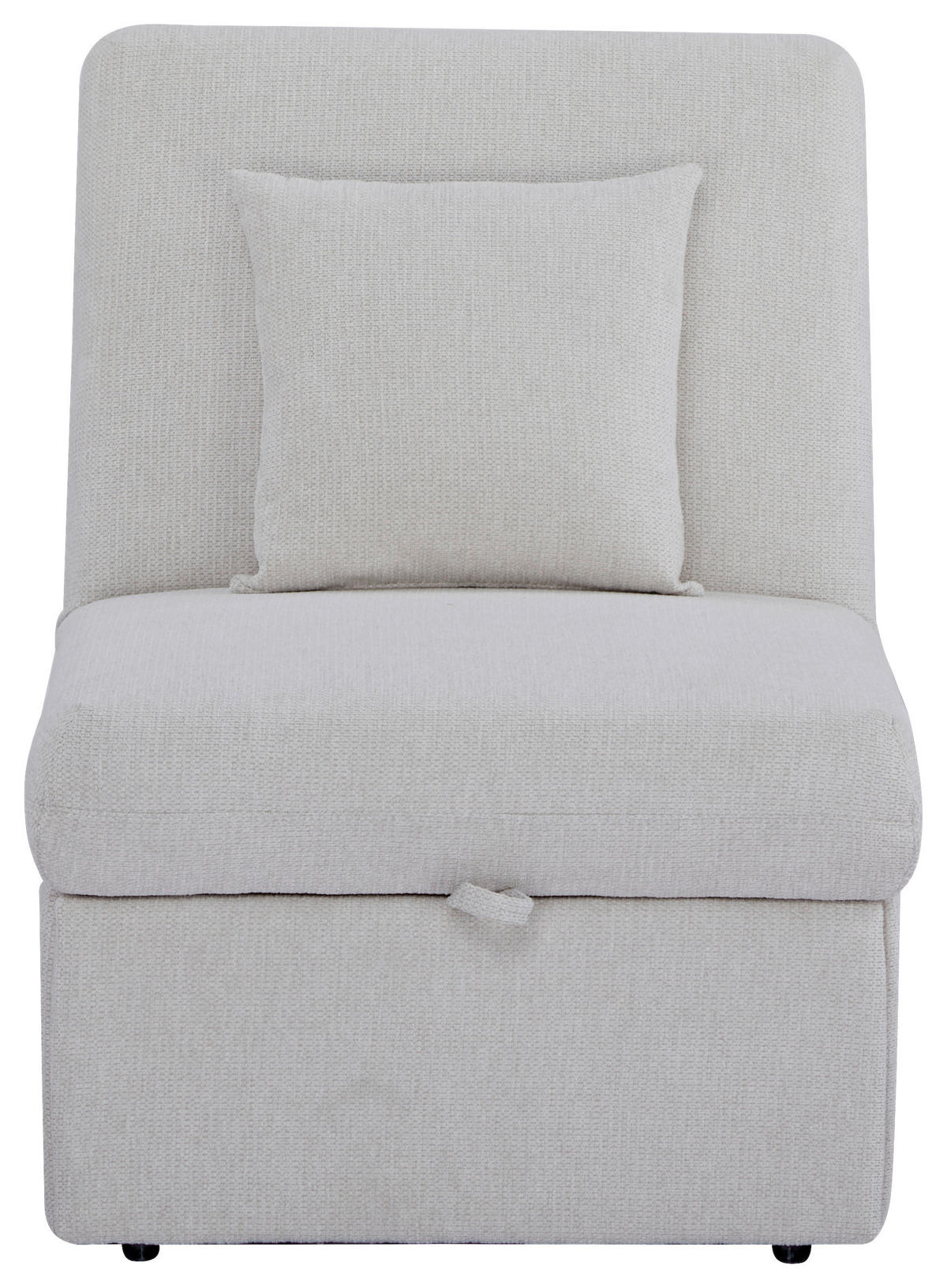 SCHLAFSESSEL in Samt Beige  - Beige/Schwarz, Design, Holz/Kunststoff (70/95/97cm) - Livetastic