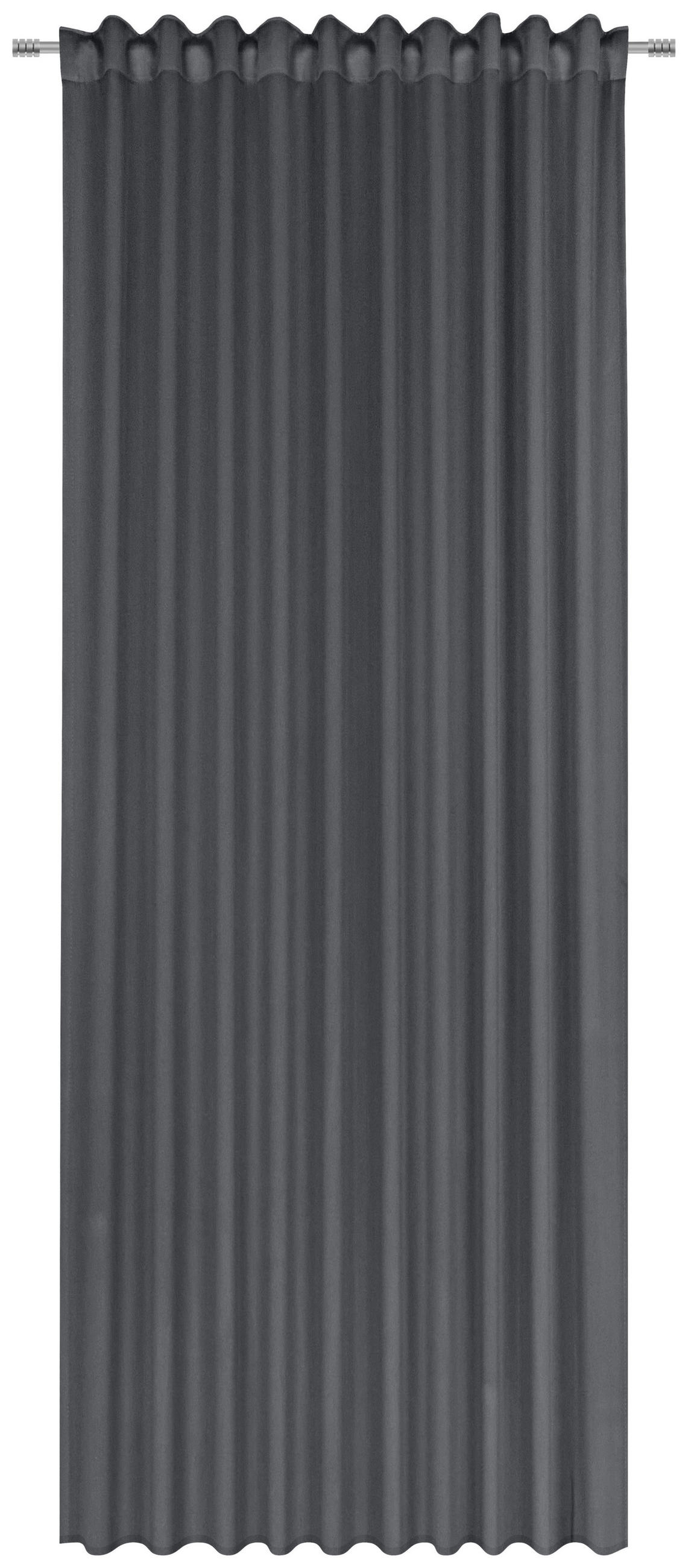 FERTIGVORHANG Verdunkelung  - Grau, Basics, Textil (135/245cm) - Boxxx