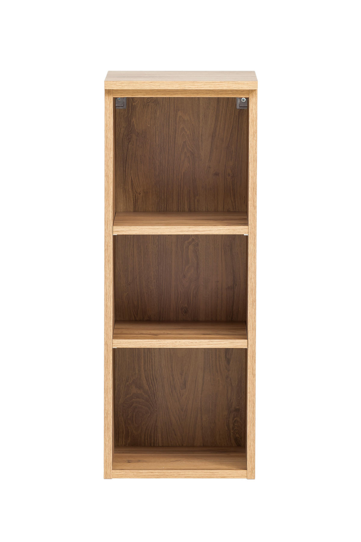 BADEZIMMERREGAL 30/79/35 cm  - Eiche Wotan/Silberfarben, Natur, Holzwerkstoff/Kunststoff (30/79/35cm) - Xora
