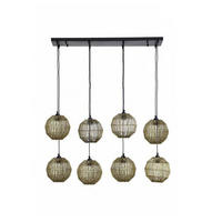 HÄNGLAMPA 94/24/140 cm  - mässingsfärgad, Klassisk, metall (94/24/140cm) - Globo