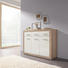 KOMMODE Eichefarben, Weiß - Eichefarben/Silberfarben, Design, Holz/Holzwerkstoff (117/88/37cm) - Boxxx KOMMODE Eichefarben, Weiß - Eichefarben/Silberfarben, Design, Holz/Holzwerkstoff (117/88/37cm) - Boxxx