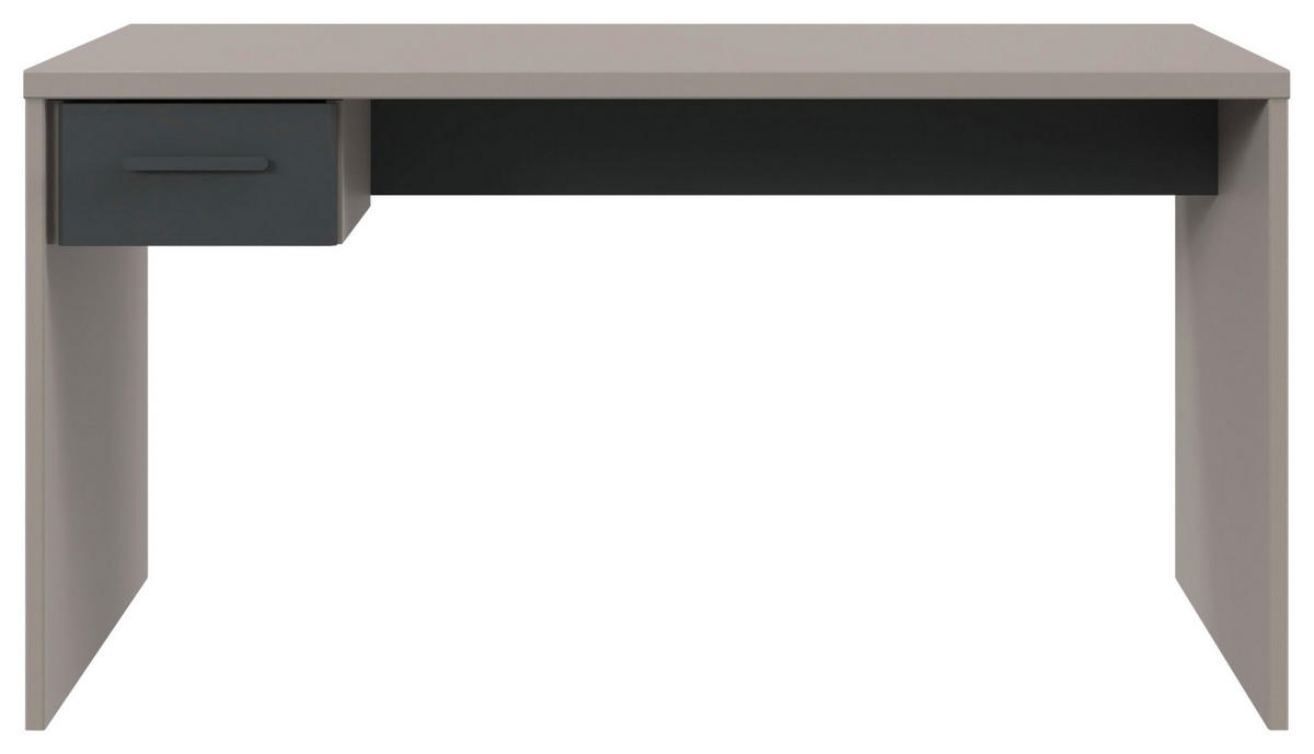 PISAĆI STOL  boje grafita, siva, sahara  drvni materijal  - sahara/boje grafita, Design, drvni materijal/plastika (140/70/72cm) - Carryhome