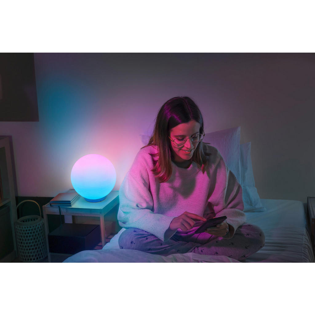 Thumbnail - Ledvance Stimmungsleuchter Smart+ Wifi Ball Magic, Weiß, Kunststoff, Glas, 20.6 cm, einfach zu transportieren, Farbtempe...