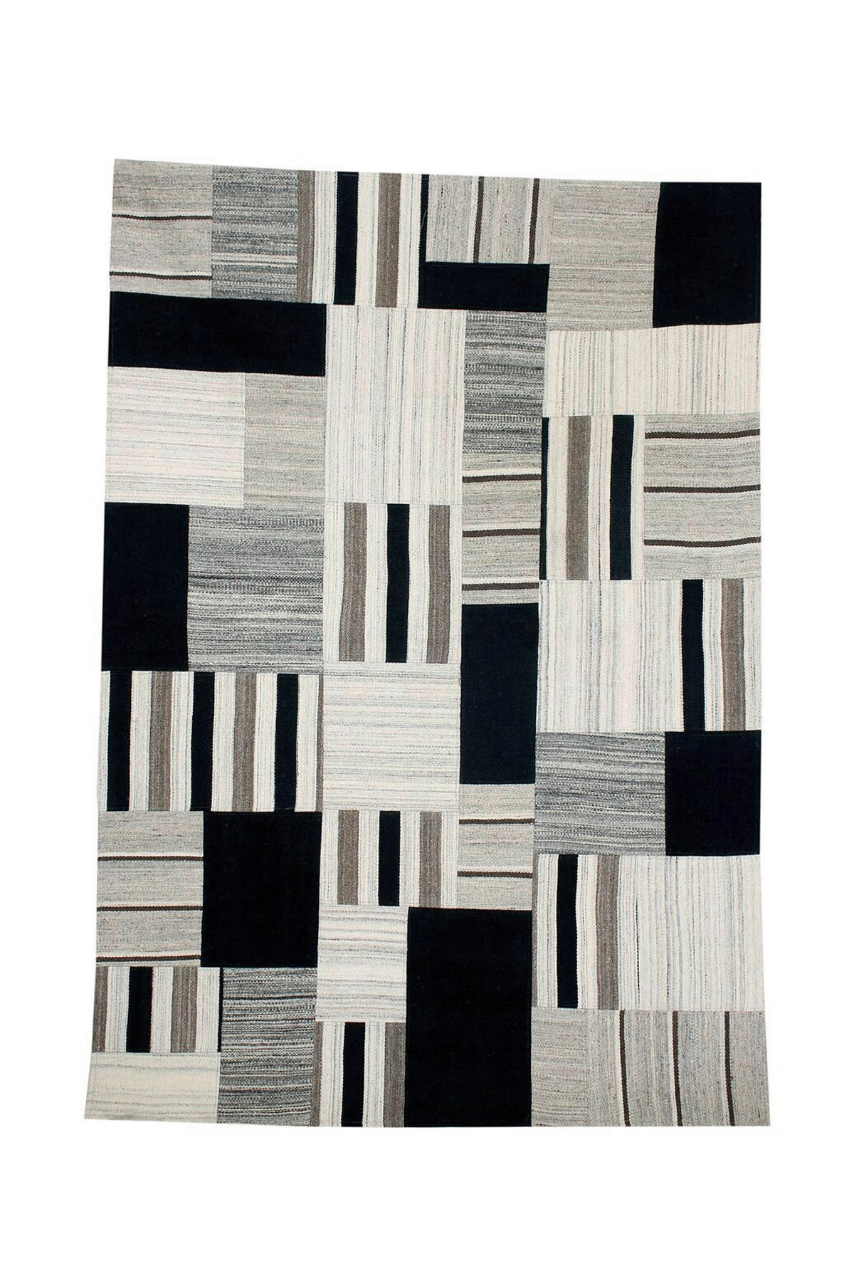 FLACHWEBETEPPICH 80/150 cm Grau, Multicolor  - Multicolor/Grau, Design, Textil (80/150cm) - Novel