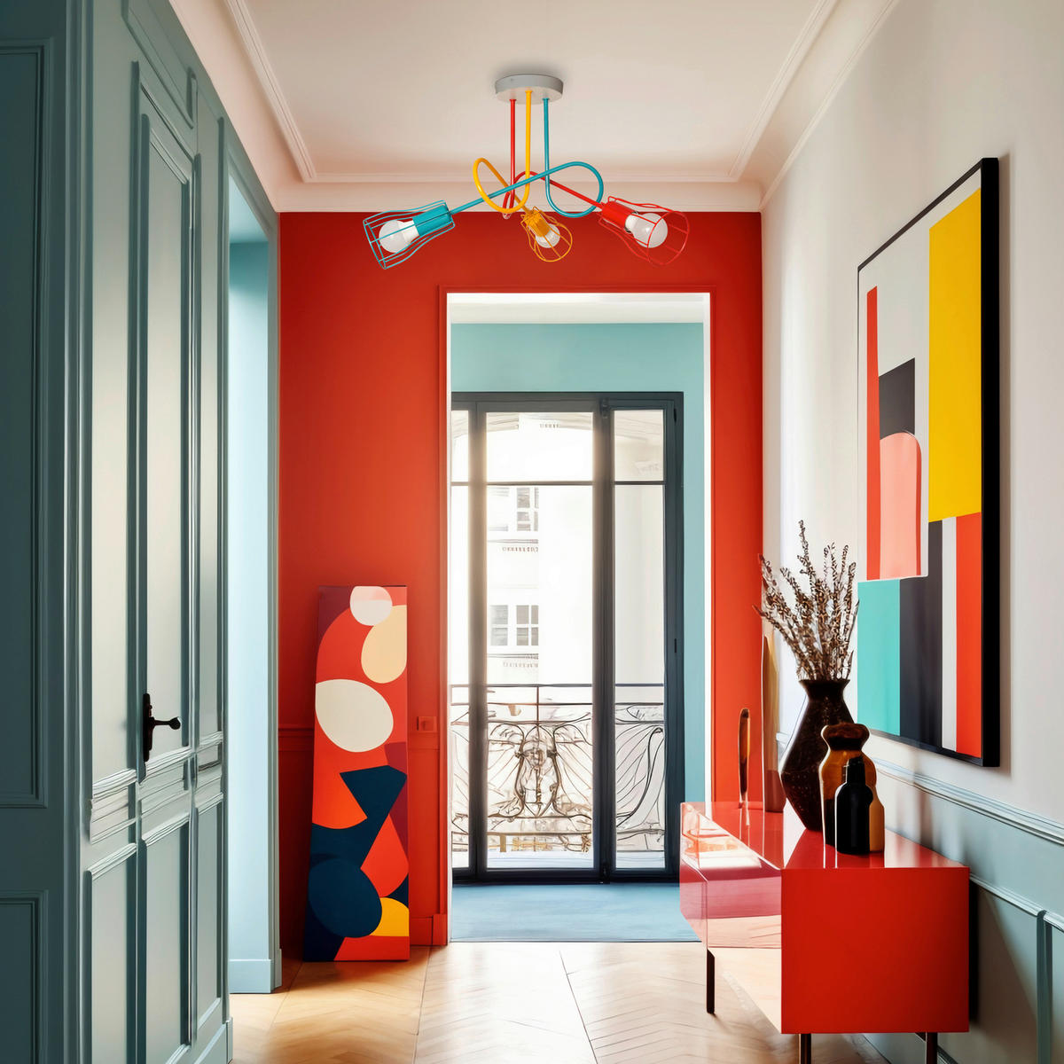 KINDERDECKENLEUCHTE 60/60/37 cm   - Multicolor, LIFESTYLE, Metall (60/60/37cm)