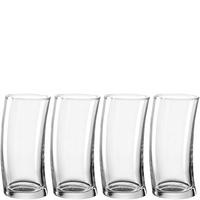 GLÄSERSET SWING  4-teilig  - Klar, Basics, Glas (7/15,5/7cm) - Leonardo