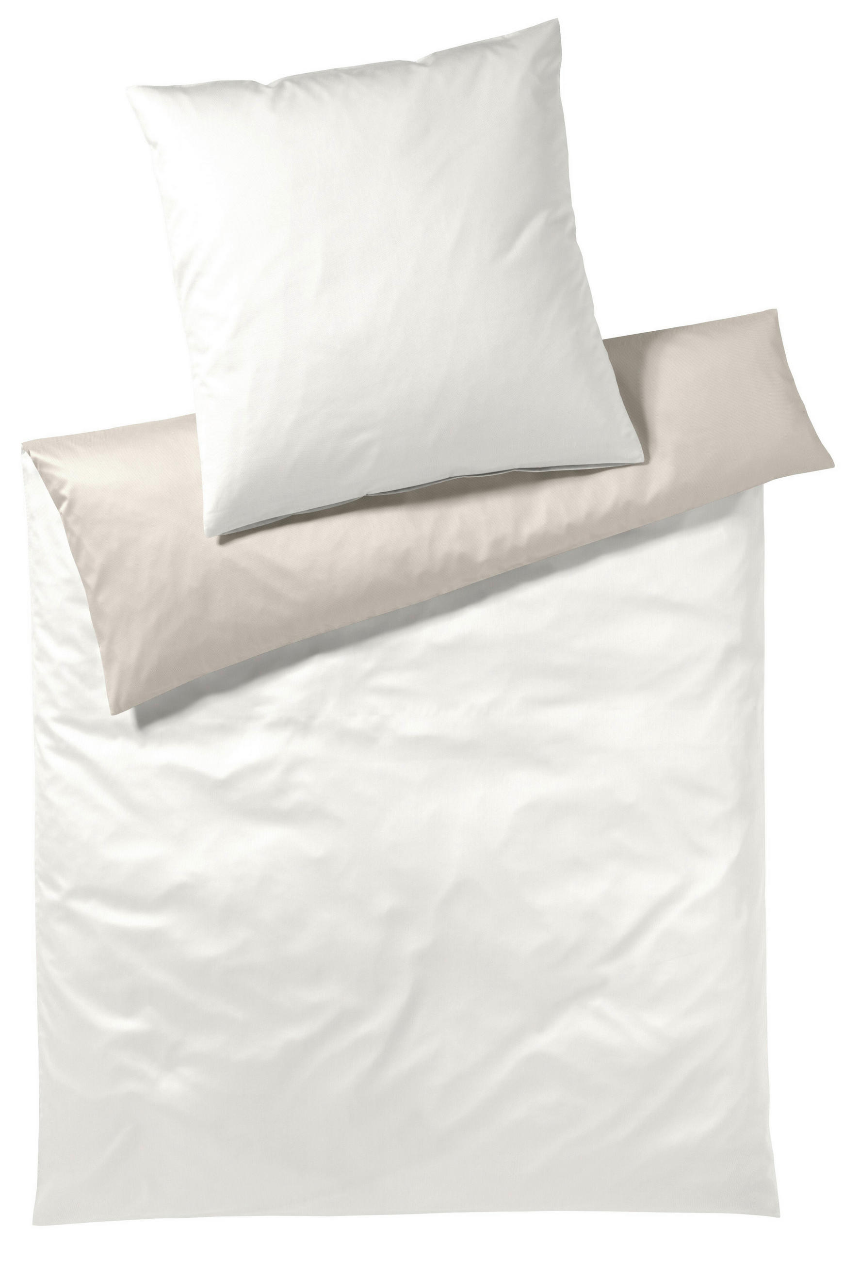 POSTEĽNÁ BIELIZEŇ, makosatén, krémová, 140/200 cm  - krémová, Basics, textil (140/200cm) - Joop!