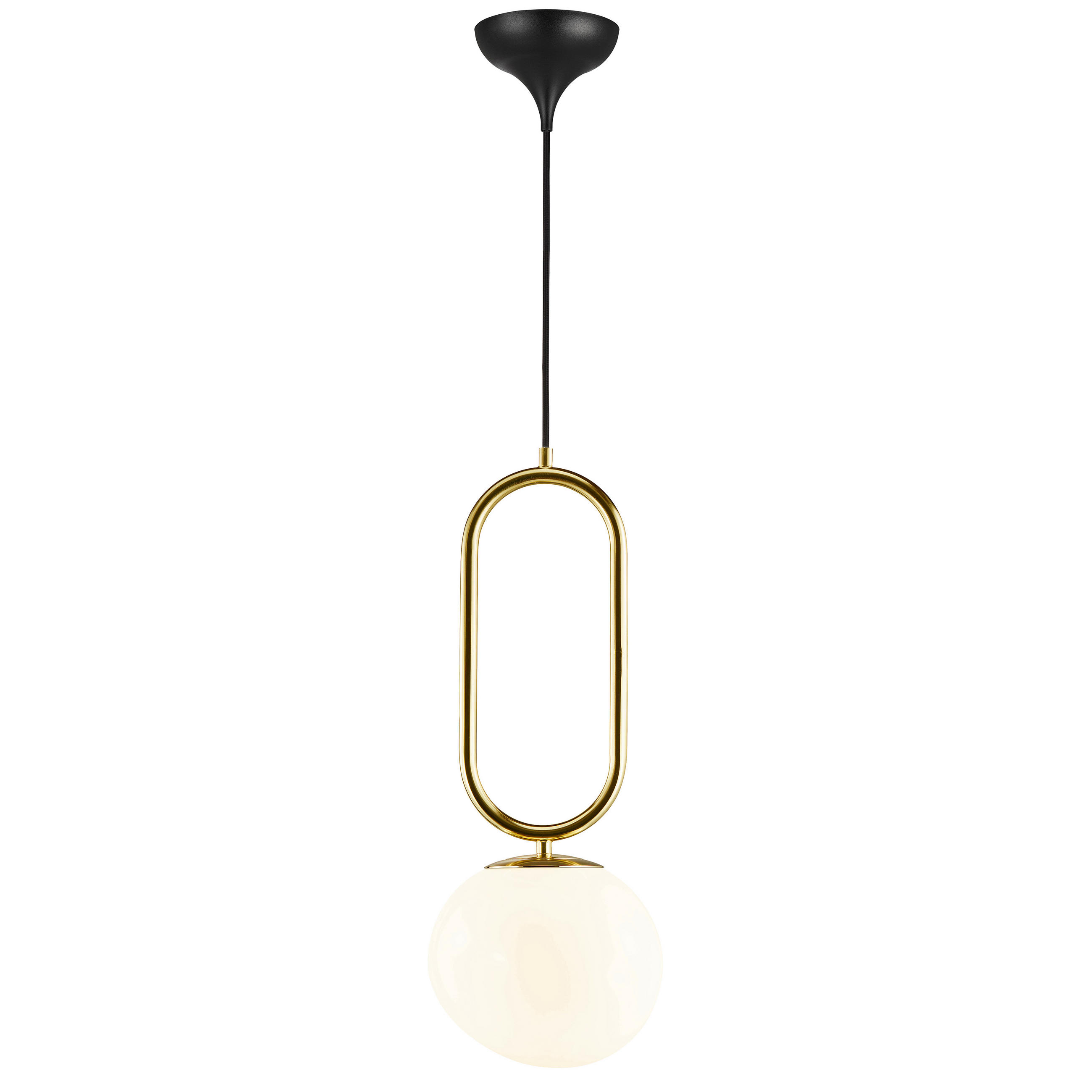 HÄNGELEUCHTE SHAPES 22/27/60,5 cm   - Weiß, Design, Glas/Metall (22/27/60,5cm) - Nordlux