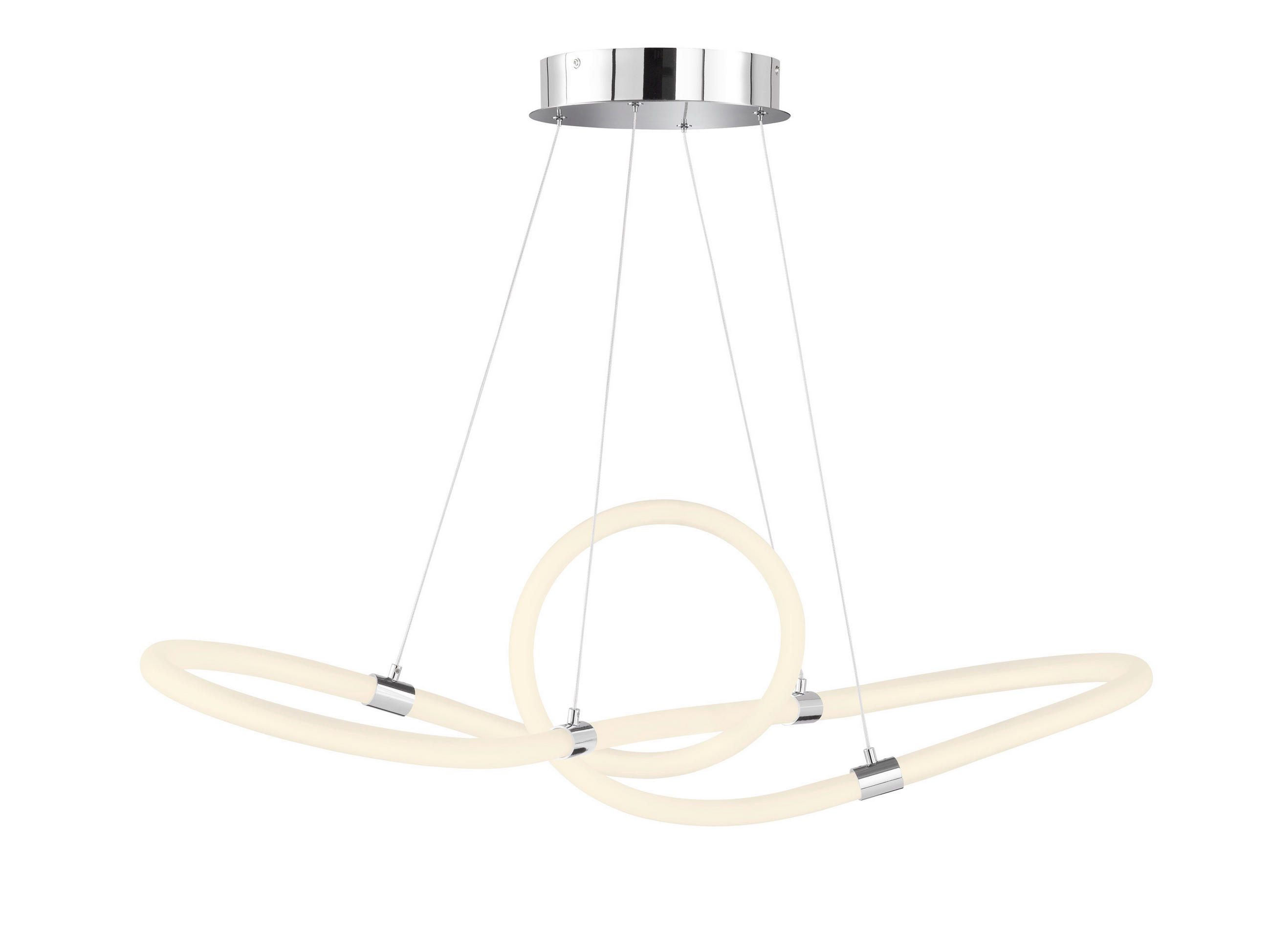 LED-HÄNGLAMPA 92,5/30,5/150 cm  - vit, Design, metall/plast (92,5/30,5/150cm) - Globo