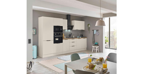 KÜCHENBLOCK   in Kaschmir  - Kaschmir/Schwarz, Basics, Holzwerkstoff/Metall (330/211/60cm) - Xora