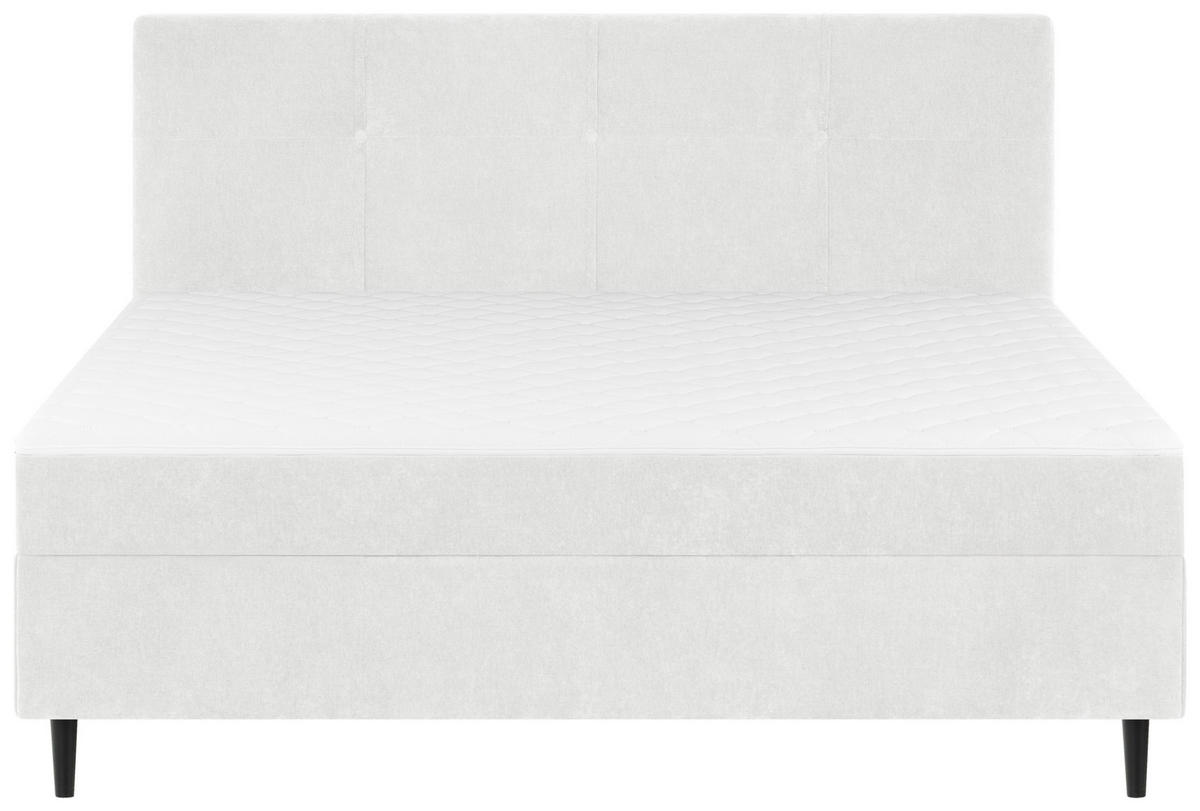 BOXBETT 140/200 cm  in Weiß  - Schwarz/Weiß, KONVENTIONELL, Holz/Textil (140/200cm) - Welnova
