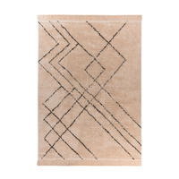 TEPPICH 160/230 cm Mylen 625 Creme / Schwarz Creme, Schwarz  - Creme/Schwarz, KONVENTIONELL, Textil (160/230cm)