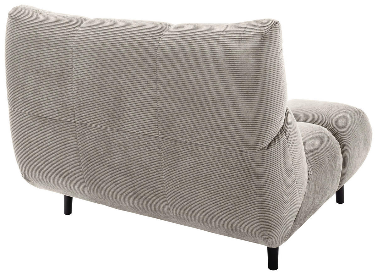SESSEL in Feincord Sandfarben  - Sandfarben/Schwarz, Design, Holz/Textil (112/85/108cm) - Pure Home Lifestyle