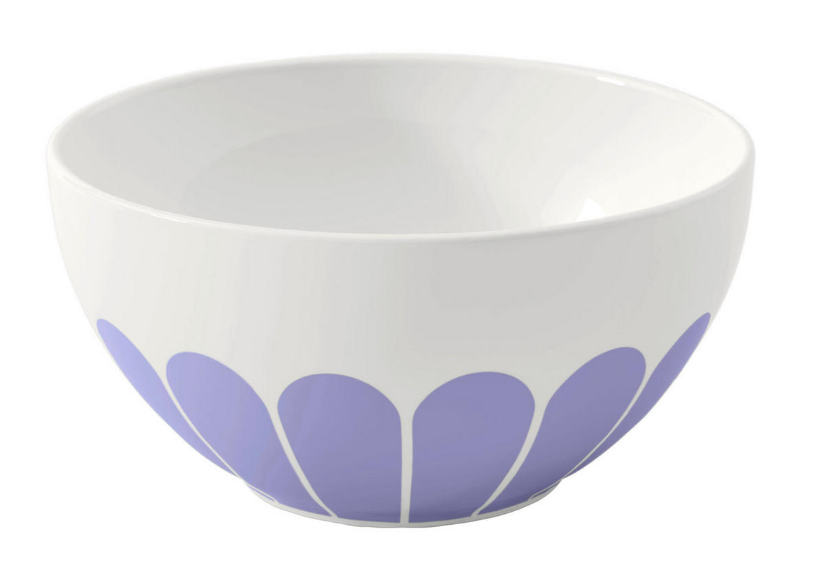 MÜSLISCHALE Fleur Bleu  - Weiß/Hellblau, MODERN, Keramik (14/7cm) - Villeroy & Boch