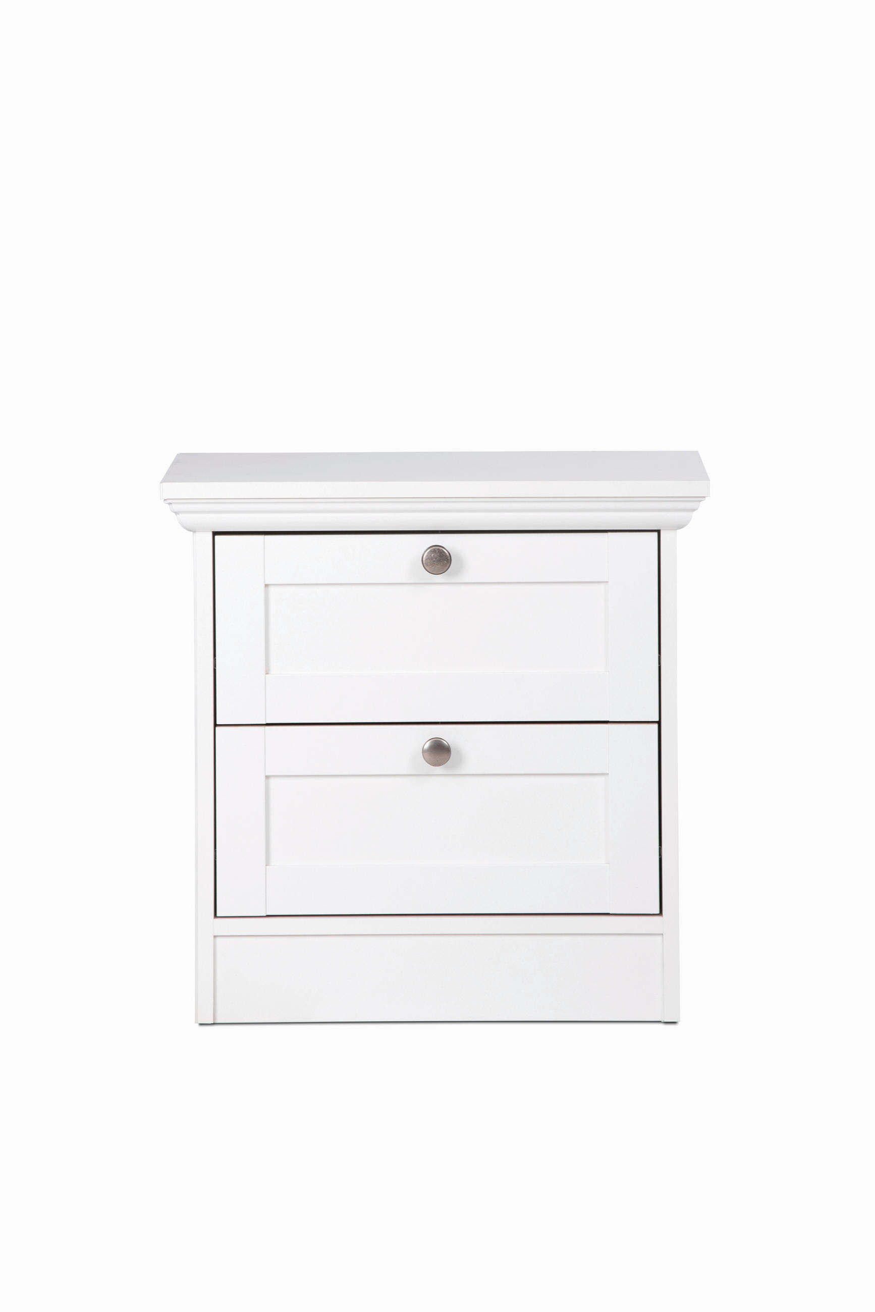 NOĆNI ORMARIĆ bijela   - bijela/boje aluminija, Lifestyle, drvni materijal (50/50/35cm) - Landscape