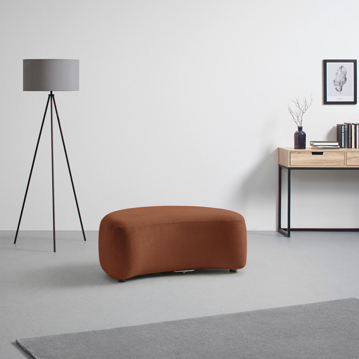 PALL i textil kopparfärgad  - svart/kopparfärgad, Modern, textil/plast (102/42/66cm) - MID.YOU