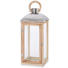 LATERNE - Naturfarben, LIFESTYLE, Glas/Holz (26/26/62cm) LATERNE - Naturfarben, LIFESTYLE, Glas/Holz (26/26/62cm)