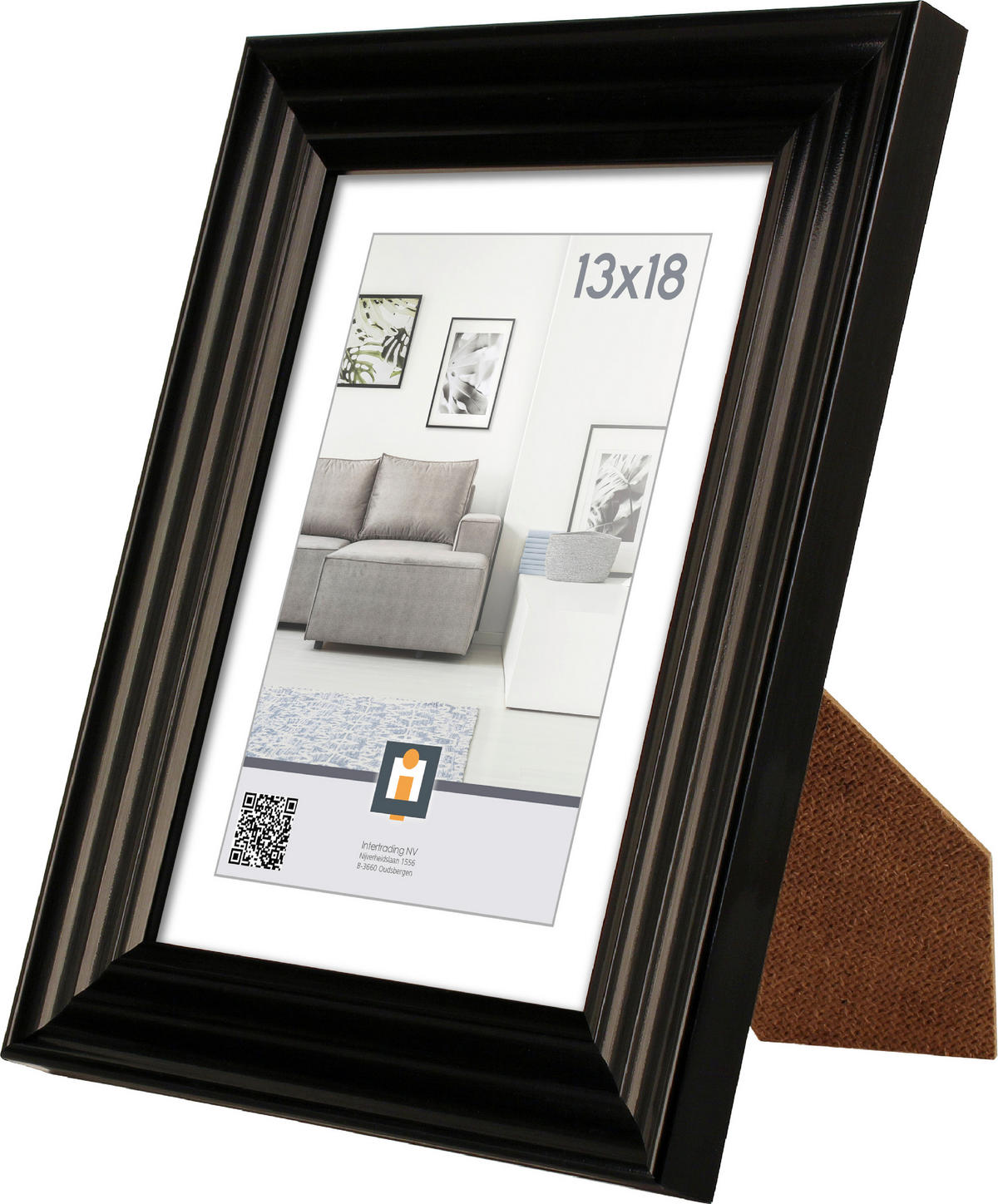 RÁM NA OBRAZY, 1 foto 13 cm x 18 cm - černá, Basics, plast/sklo (22,9/17,8cm)