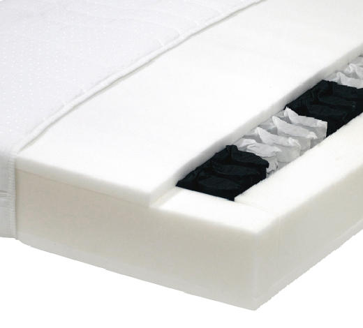 TASCHENFEDERKERNMATRATZE Höhe ca. 19 cm  - Weiß, Basics, Textil (90/200cm) - Boxxx