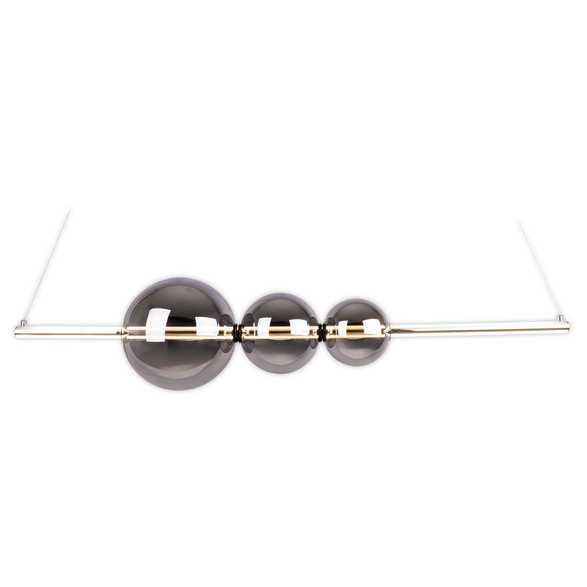 LED-PENDELLEUCHTE Nova 125,3/25/150 cm   - Design, Glas/Metall (125,3/25/150cm) - Näve