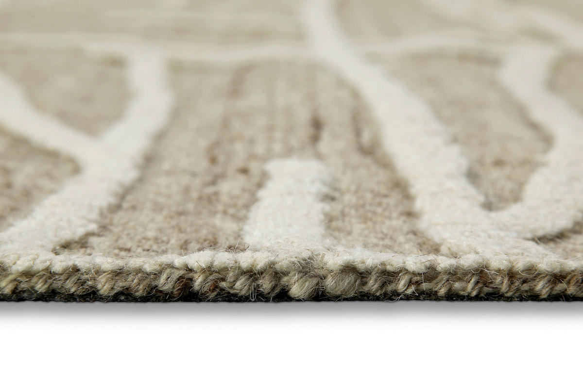 TUFTTEPPICH 80/230 cm Hamptons TWENTYFIVE Creme, Weiß  - Creme/Weiß, MODERN, Textil (80/230cm) - WECON HOME