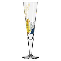CHAMPAGNERGLAS 205 ml  - Blau/Goldfarben, LIFESTYLE, Glas (7,2/7,2/24,0cm) - Ritzenhoff