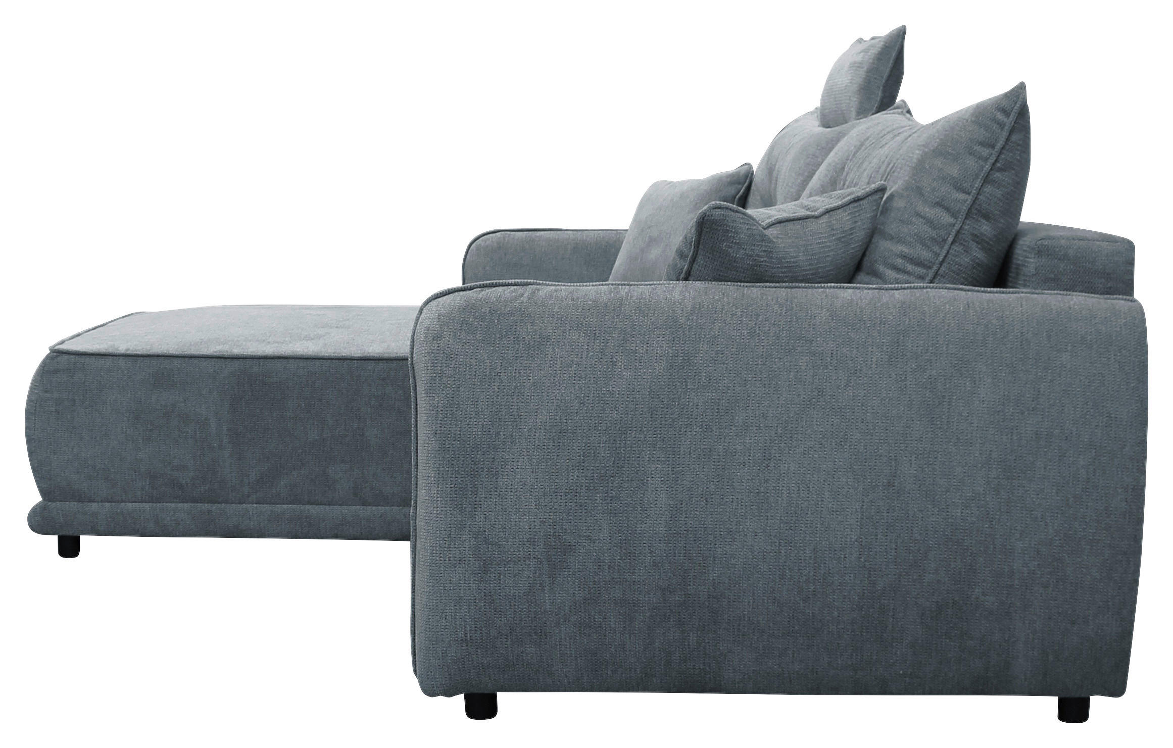 ECKSOFA FRESH Blau Struktur  - Blau/Beige, Design, Kunststoff/Textil (195/264cm) - MID.YOU