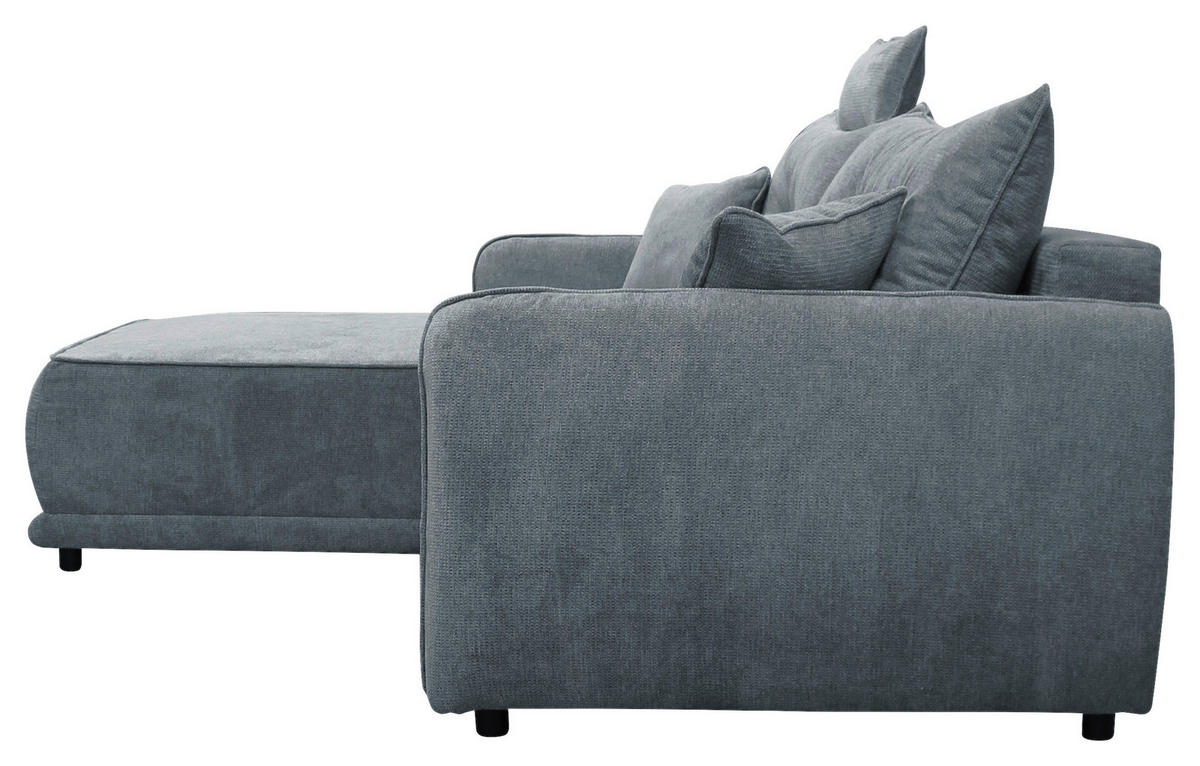 ECKSOFA  FRESH Blau Struktur  - Blau/Beige, Design, Kunststoff/Textil (195/264cm) - MID.YOU