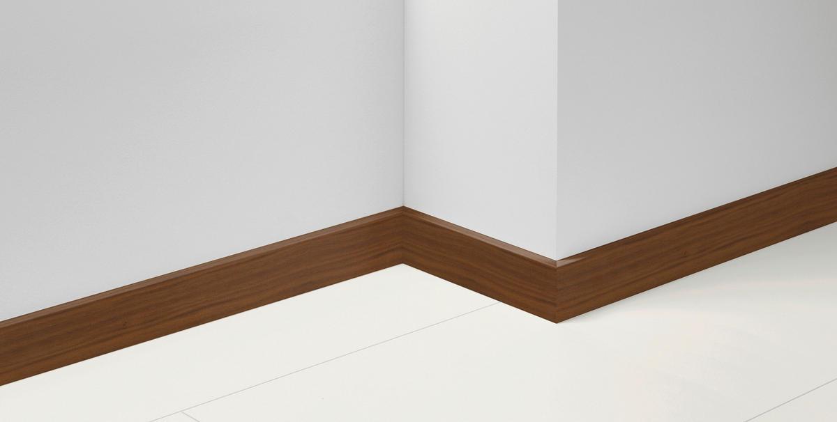SOCKELLEISTE - Dunkelbraun/Walnussfarben, Basics, Holzwerkstoff (220/1,65/7cm) - Parador