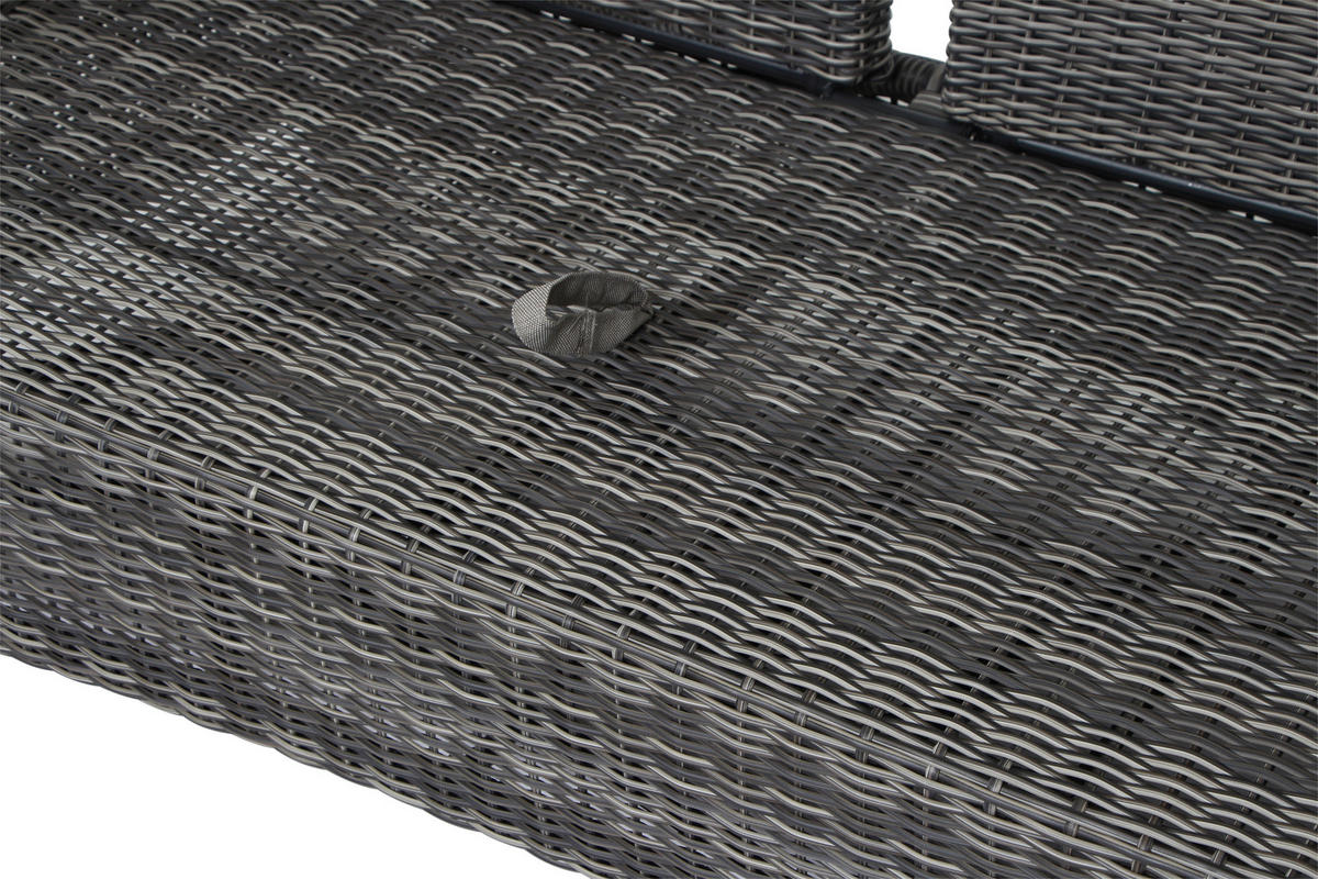 LOUNGEGARNITUR 4-teilig   72/206/103 cm Aluminium  - Grau, Basics, Keramik/Kunststoff (72/206/103cm) - Siena Garden