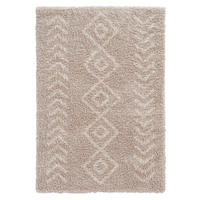 HOCHFLORTEPPICH 80/150 cm ETHNO-SHAGGY Creme  - Creme, Basics, Textil (80/150cm)