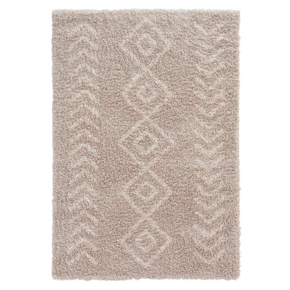 HOCHFLORTEPPICH 80/150 cm ETHNO-SHAGGY Creme  - Creme, Basics, Textil (80/150cm)