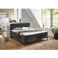 BOXSPRINGBETT 180/200 cm in Anthrazit - Anthrazit/Schwarz, KONVENTIONELL, Textil/Metall (180/200cm) - Carryhome