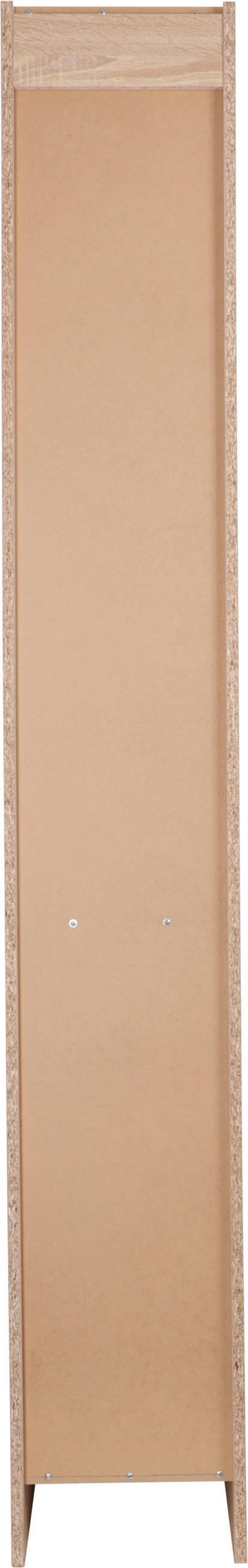 APOTHEKERSCHRANK 30/200/60 cm  in Grau, Eichefarben  - Eichefarben/Silberfarben, Basics, Holzwerkstoff/Metall (30/200/60cm) - Respekta