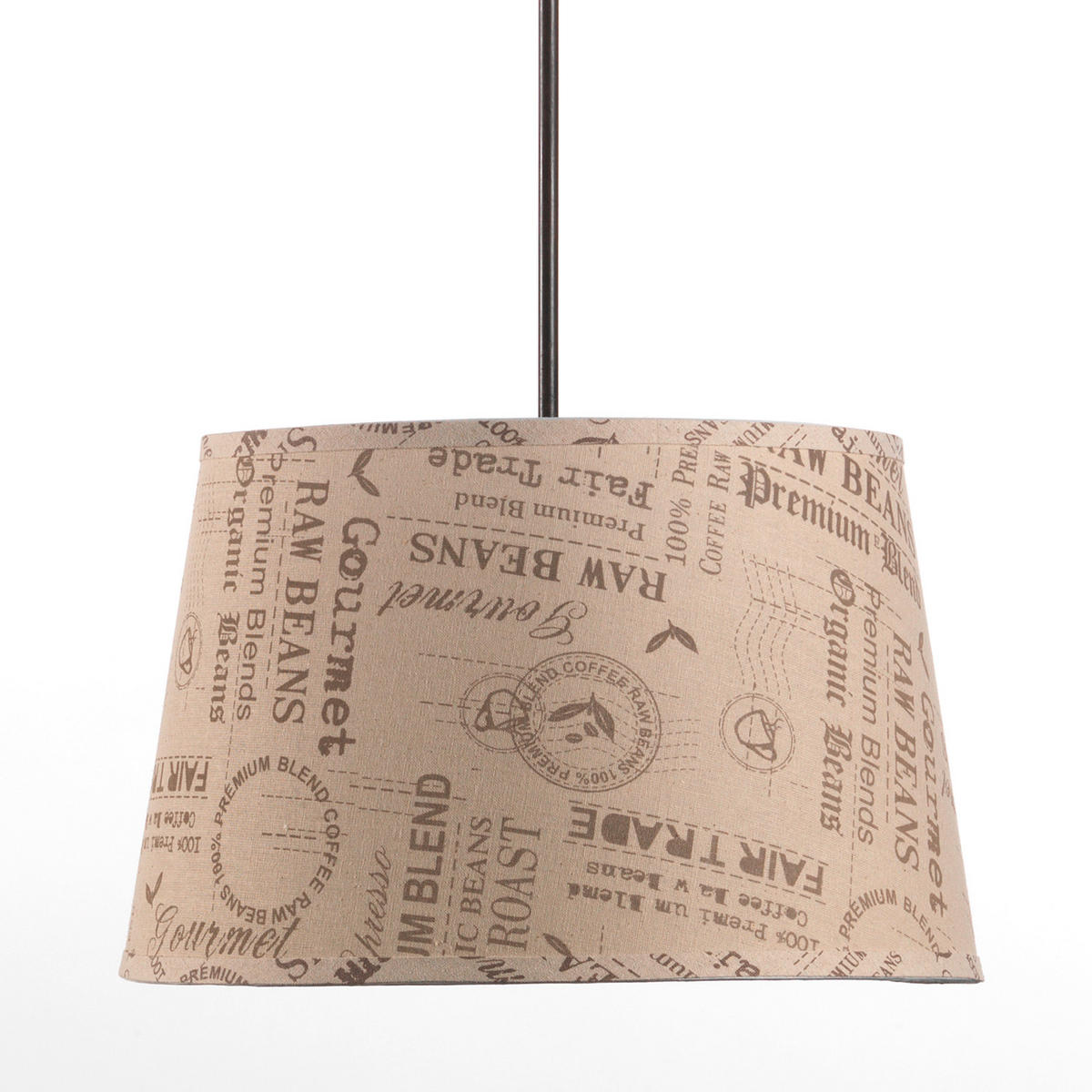 ZÁVĚSNÉ SVÍTIDLO, 40/40/90 cm  - koňaková, Basics, textil (40/40/90cm)