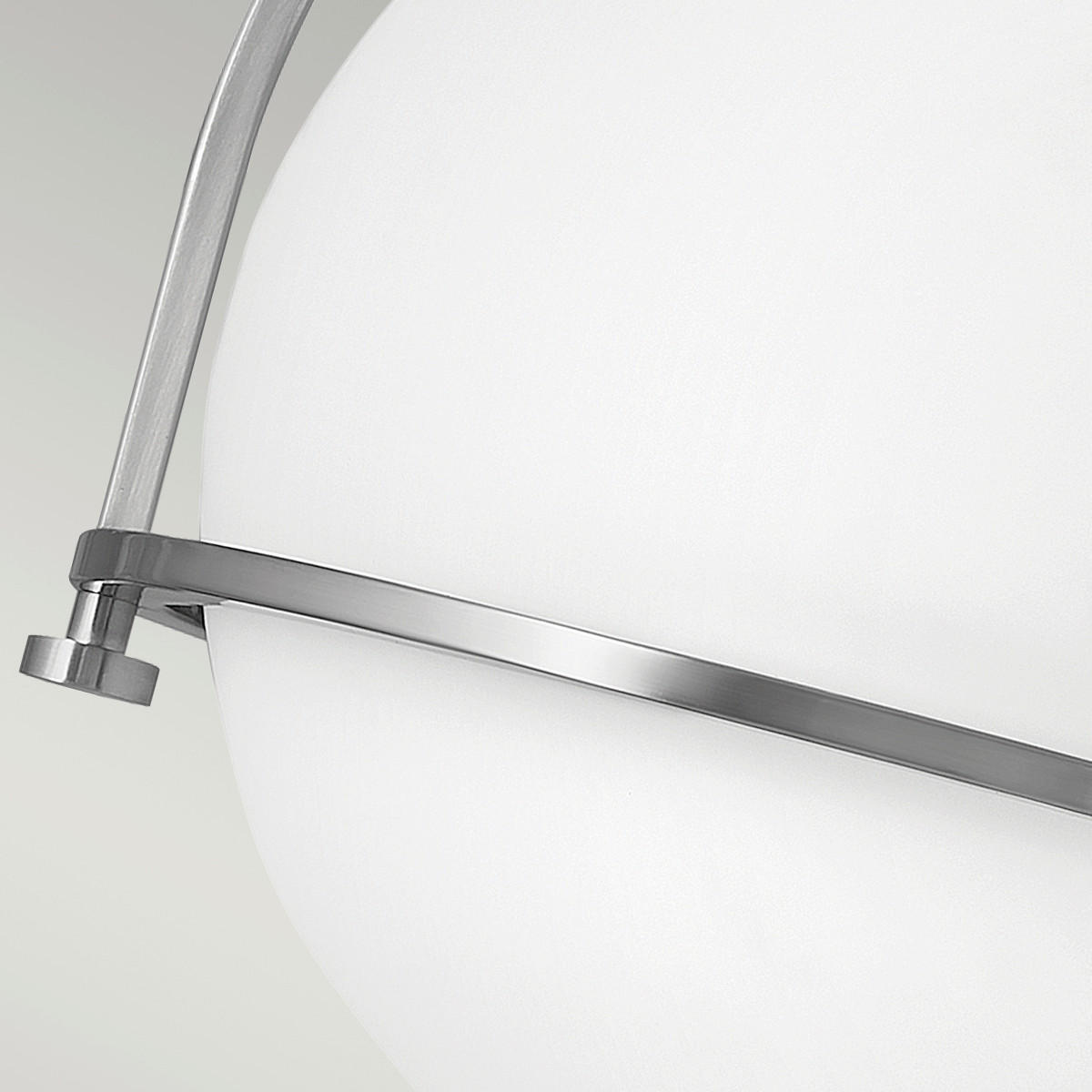 DECKENLEUCHTE  28.2/31.8 cm    - Nickelfarben, Design, Glas/Metall (28.2/31.8cm) - Elstead Lighting