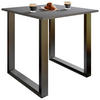 SCHREIBTISCH  in Anthrazit, Schwarz  - Anthrazit/Schwarz, Design, Holzwerkstoff/Metall (80/76/80cm) - MID.YOU
