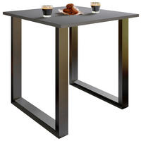 SCHREIBTISCH  in Anthrazit, Schwarz  - Anthrazit/Schwarz, Design, Holzwerkstoff/Metall (80/76/80cm) - MID.YOU