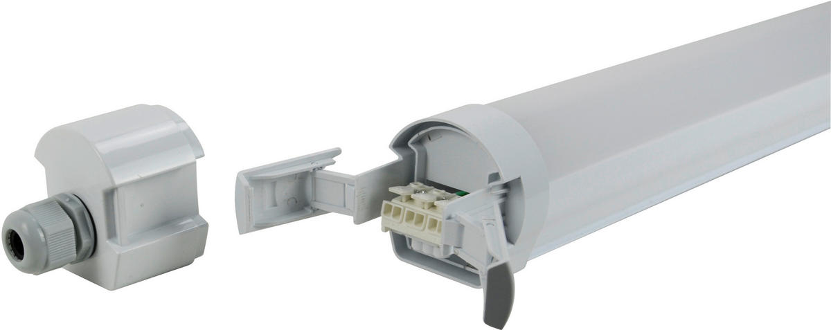 LED-DECKENLEUCHTE pro 62/6/6 cm  - Hellgrau, Basics, Kunststoff (62/6/6cm)