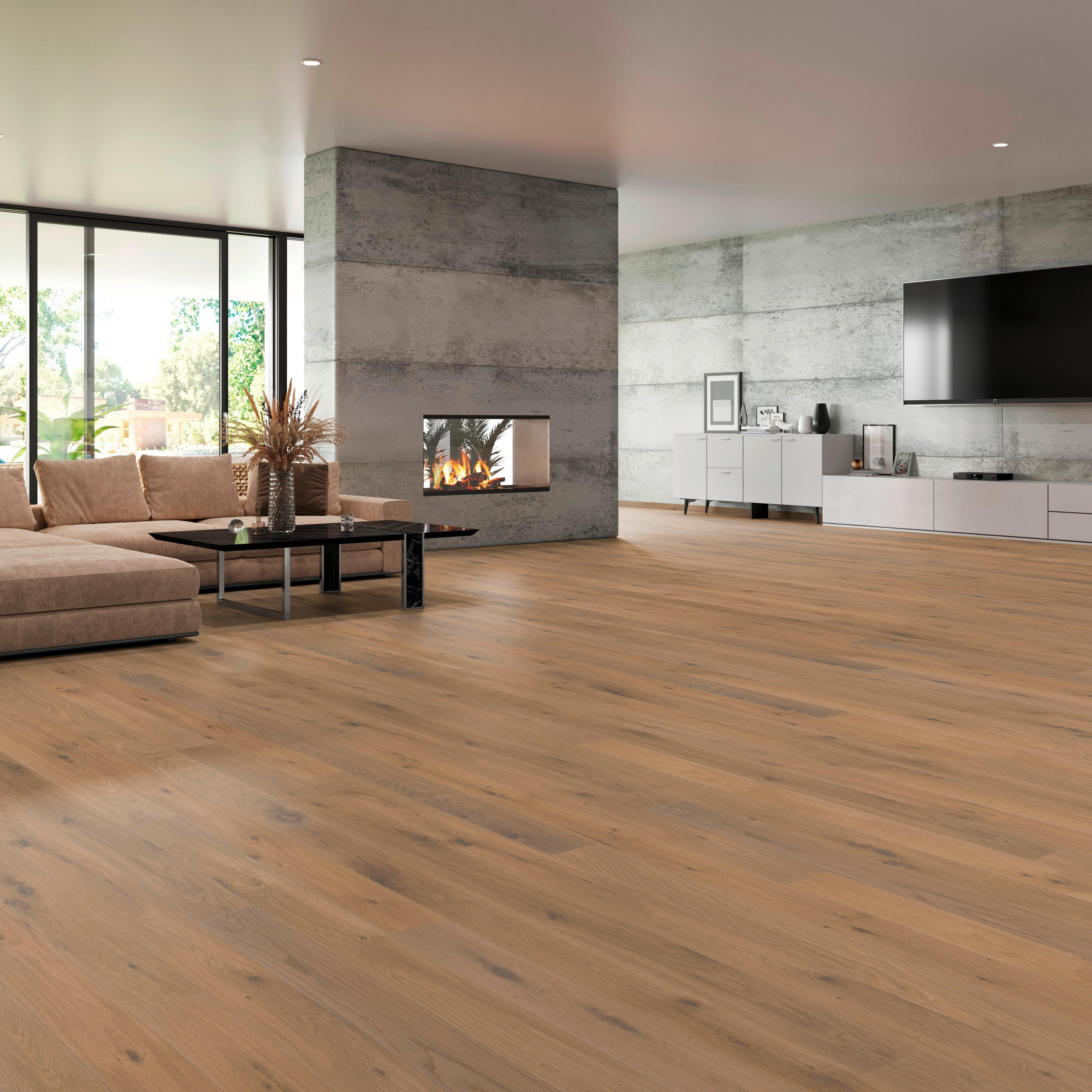 LANDHAUSDIELE Rustico Trend Eiche Melange 100015101  per  m² - KONVENTIONELL, Holz (220,5/17,6/1,3cm) - Tilo