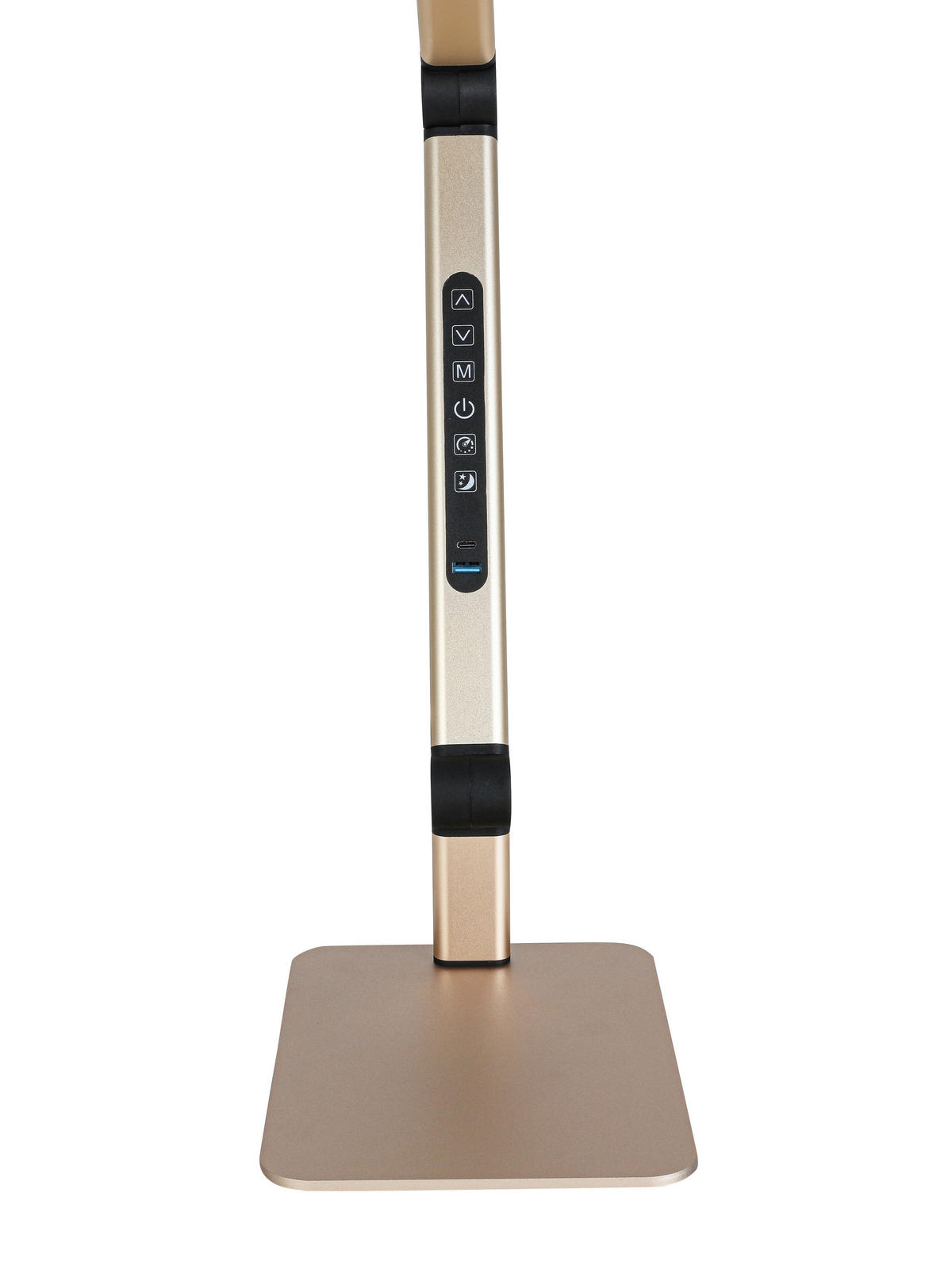 LED-SKRIVBORDSLAMPA 98/20/22,5 cm   - vit/champagne, Design, metall/plast (98/20/22,5cm) - Novel